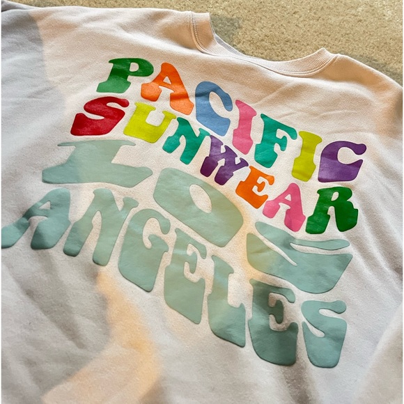 PacSun Rainbow Boyfriend Sweatshirt OS - Picture 2 of 4